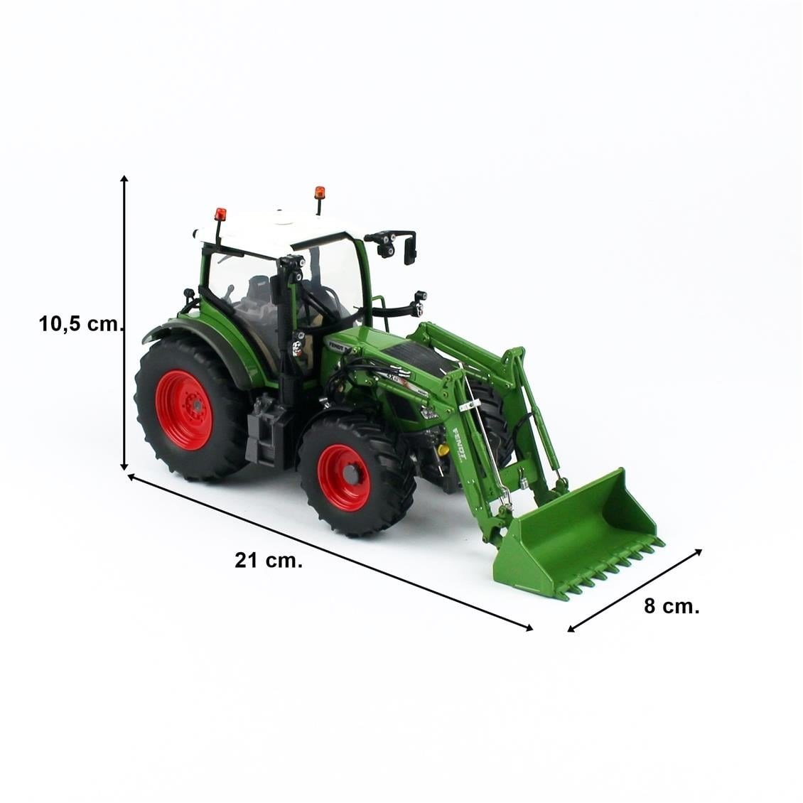 Universal Hobbies UH4981 1/32 Ölçek, Fendt 516 Vario Ön Yükleyicili Traktör, Sergilemeye Hazır Metal Tarımsal Makina Modeli