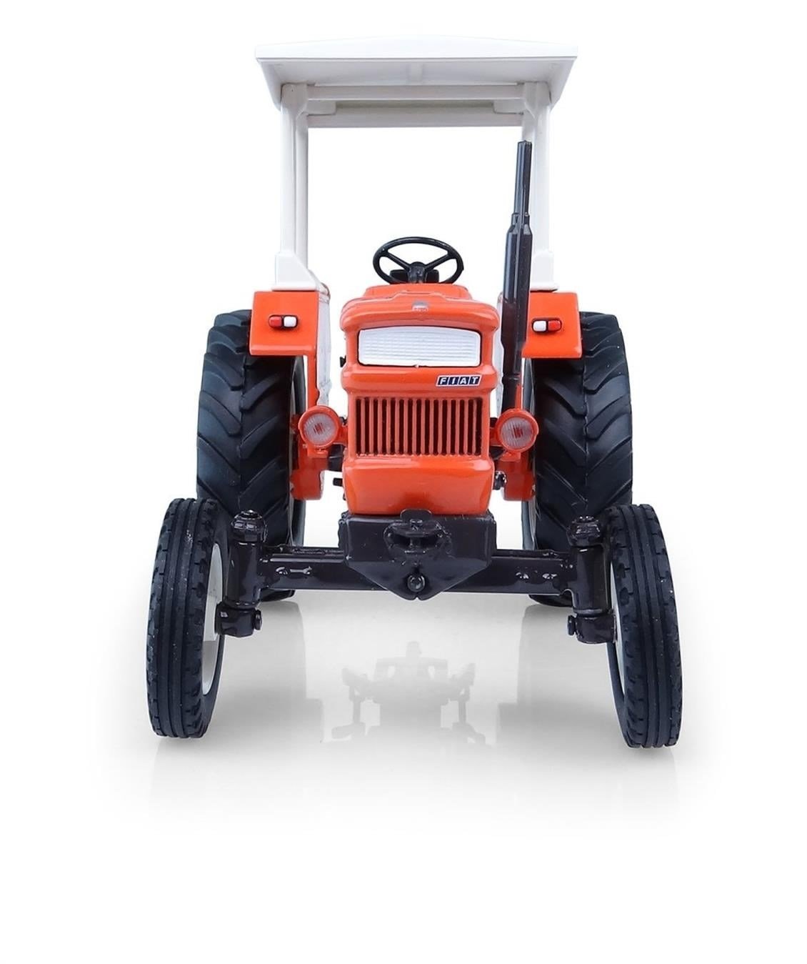 Universal Hobbies UH5255 1/32 Ölçek, Fiat 750  2WD, Sürücü Kabinli Traktör, Sergilemeye Hazır Metal Tarımsal Makina Modeli
