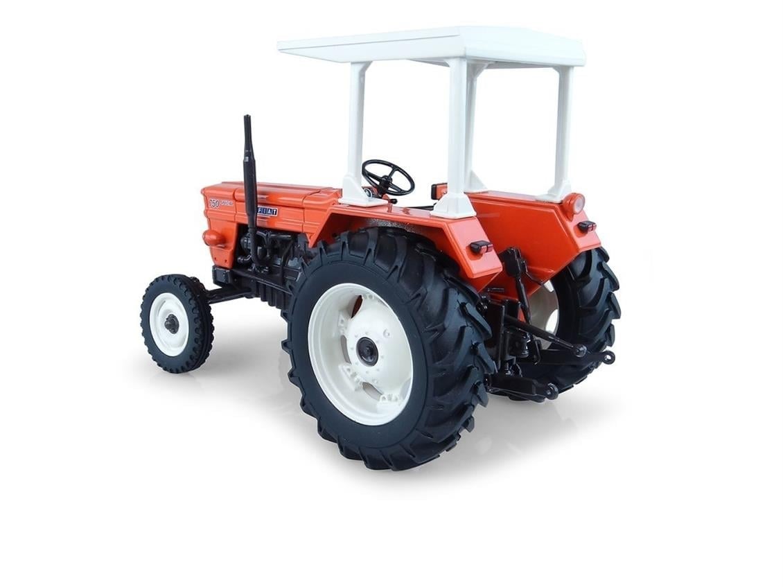 Universal Hobbies UH5255 1/32 Ölçek, Fiat 750  2WD, Sürücü Kabinli Traktör, Sergilemeye Hazır Metal Tarımsal Makina Modeli