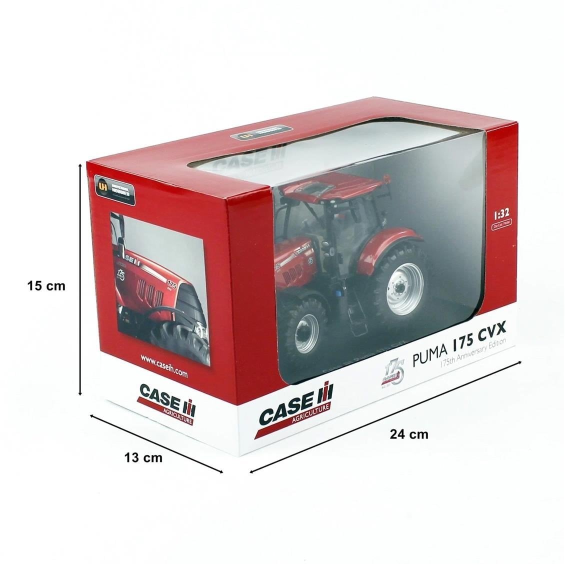 Universal Hobbies UH5285 1/32 Ölçek, Case IH Puma 175 CVX  Traktör, 175th Anniversary Edition, Sergilemeye Hazır Metal Tarımsal