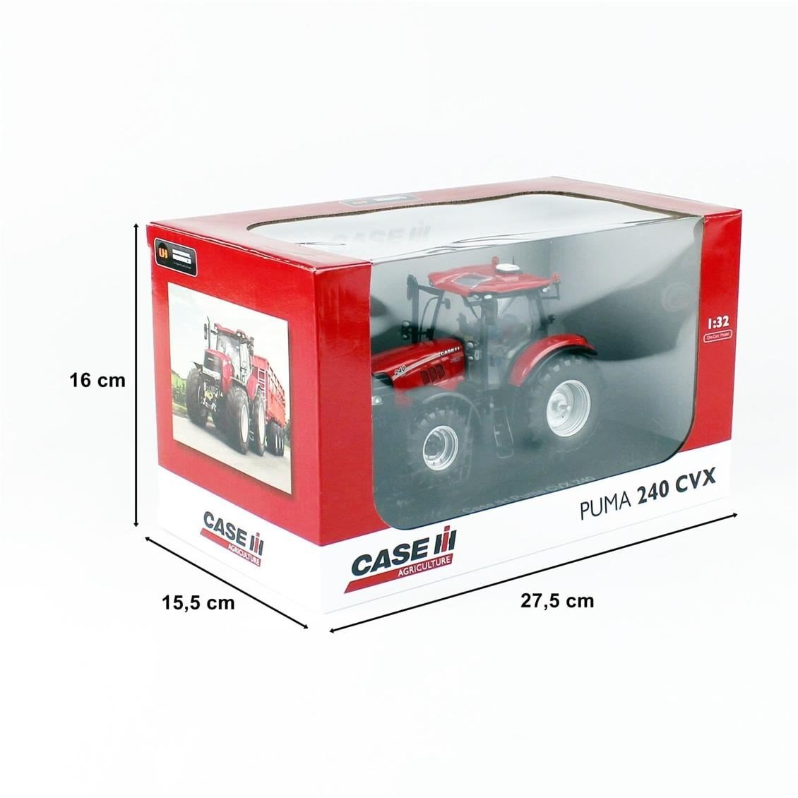 Universal Hobbies UH5286 1/32 Ölçek, Case IH Puma 240 CVX (2017) Traktör, Sergilemeye Hazır Metal Tarımsal Makina Modeli
