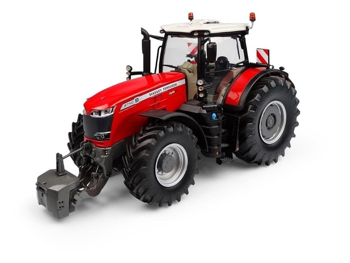 Universal Hobbies UH5293 1/32 Ölçek, Massey Ferguson 8740S Traktör, Sergilemeye Hazır Metal Tarımsal Makina Modeli