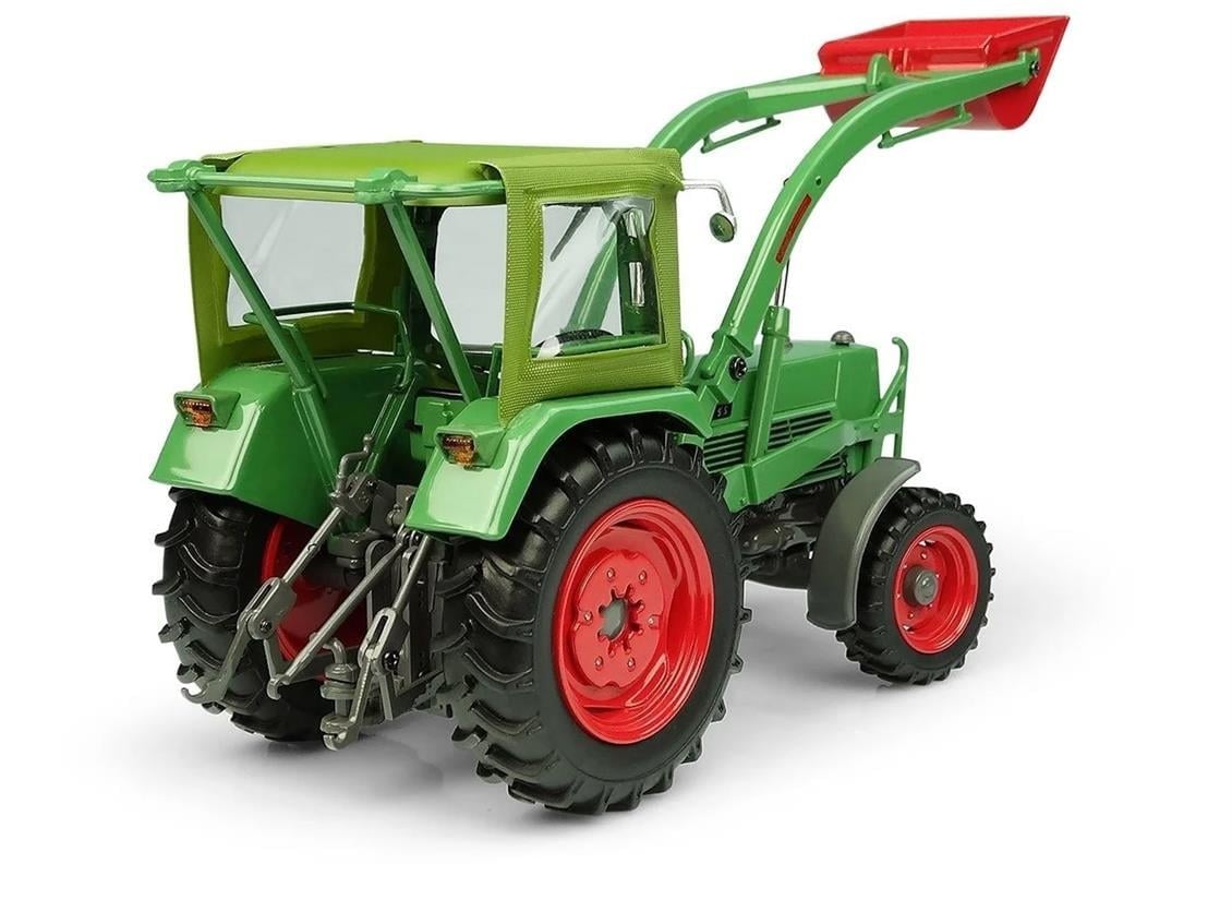 Universal Hobbies UH5310 1/32 Ölçek, Fendt Farmer 5S 4WD, Kabinli ve Önden Kepçeli Traktör, Sergilemeye Hazır Metal Tarımsal Ma