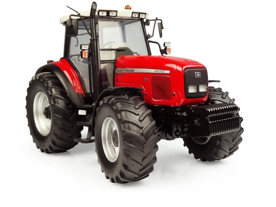 Universal Hobbies UH5331 1/32 Ölçek, Massey Ferguson 8220 Xtra Traktör, Sergilemeye Hazır Metal Tarımsal Makina Modeli