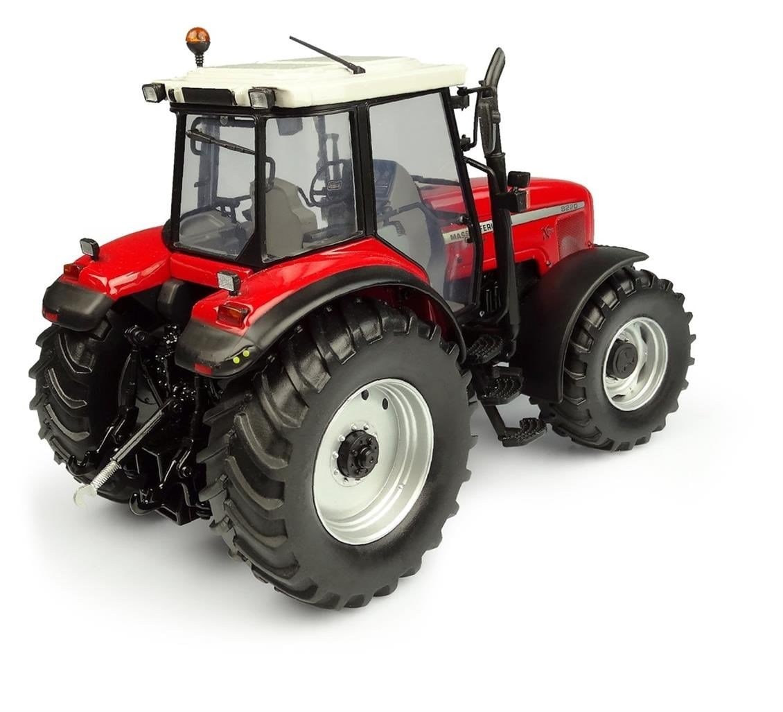 Universal Hobbies UH5331 1/32 Ölçek, Massey Ferguson 8220 Xtra Traktör, Sergilemeye Hazır Metal Tarımsal Makina Modeli