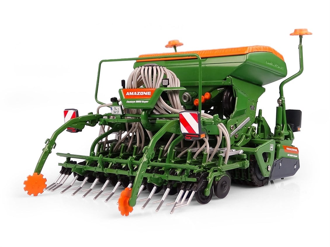Universal Hobbies UH5384 1/32 Ölçek, Amazone Centaya 3000 Super ve T-Pack Tohum Ekme Makinesi, Sergilemeye Hazır Metal Tarımsal