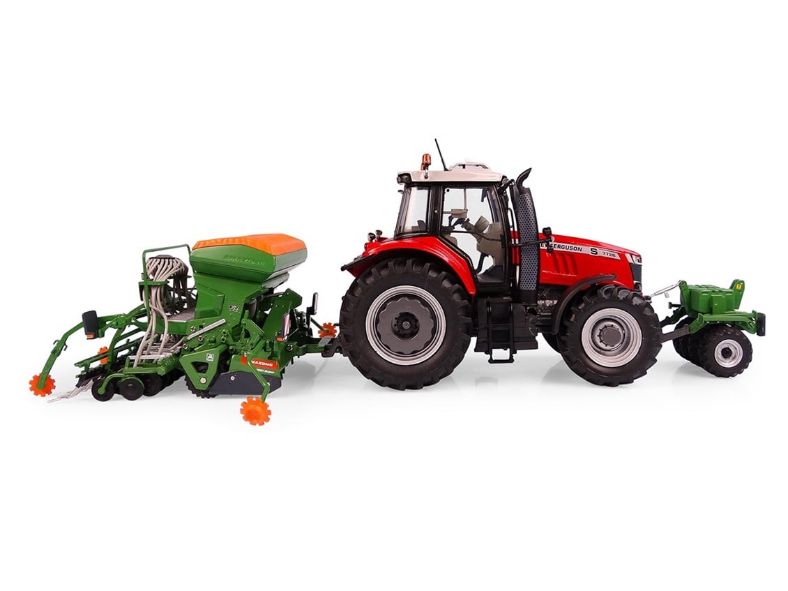 Universal Hobbies UH5384 1/32 Ölçek, Amazone Centaya 3000 Super ve T-Pack Tohum Ekme Makinesi, Sergilemeye Hazır Metal Tarımsal
