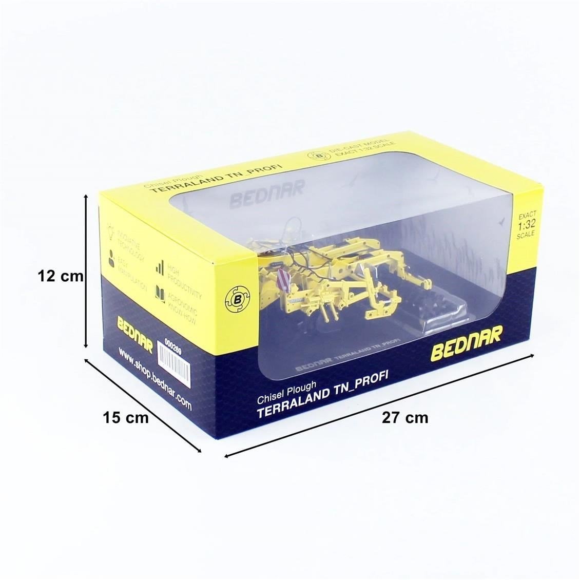 Universal Hobbies UH6217 1/32 Ölçek, Bednar Terraland TN Profi Discaro, Sergilemeye Hazır Metal Tarımsal Makina Modeli