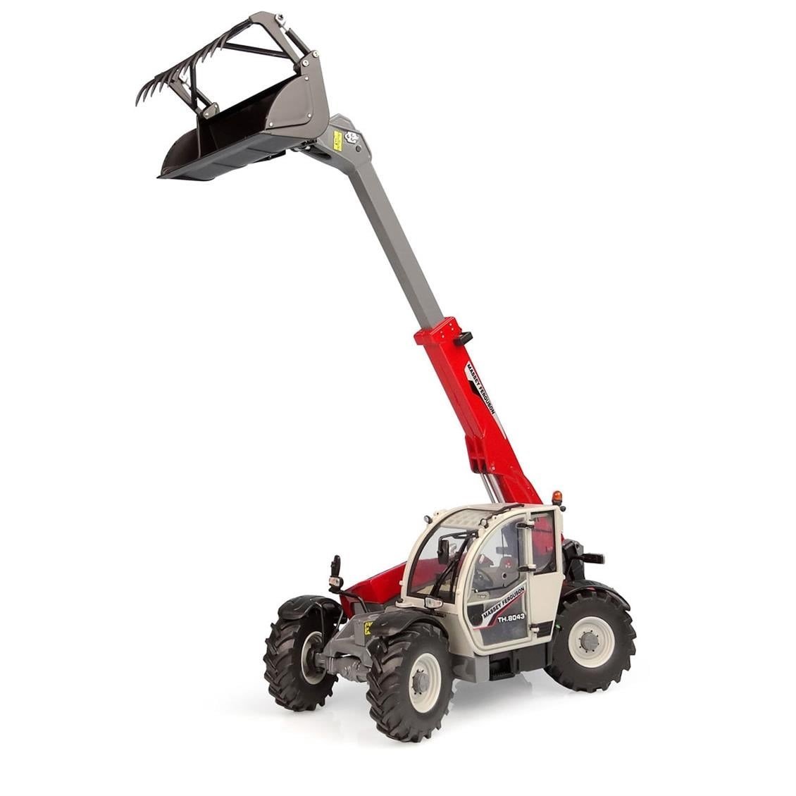 Universal Hobbies UH6342 1/32 Ölçek, Massey Ferguson Teleskobik Kepçe, Sergilemeye Hazır Metal Tarımsal Makina Modeli