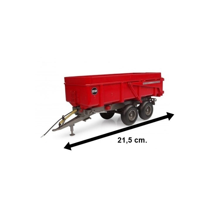 Universal Hobbies UH6694 1/32 Ölçek, Massey Ferguson 212, Versiyon 2 Römork, Sergilemeye Hazır Tarımsal Makine Modeli