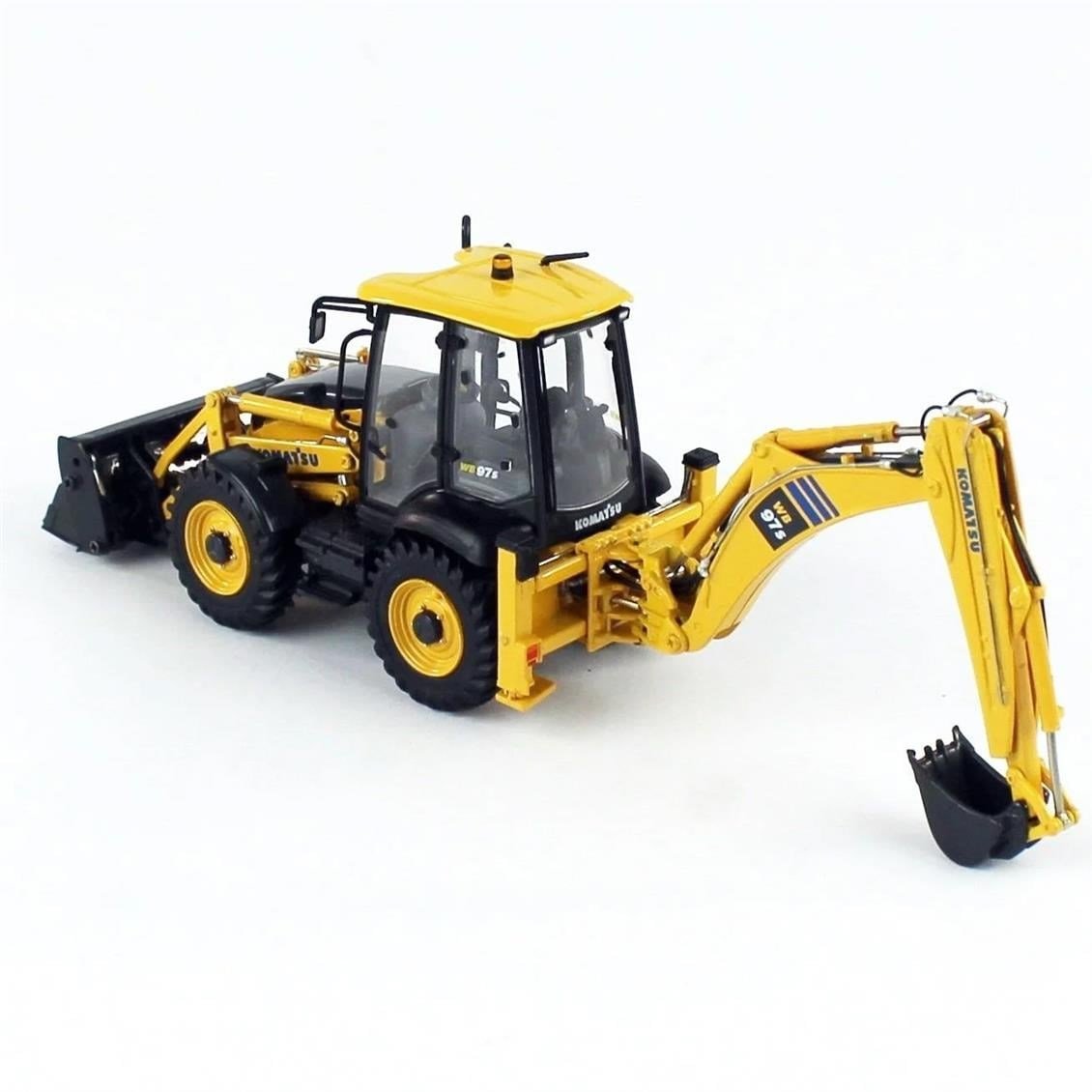 Universal Hobbies UH8139 1/50 Ölçek, Komatsu WB97S-8 4WD Backoe Loder, Sergilemeye Hazır Metal İş Makinası Modeli