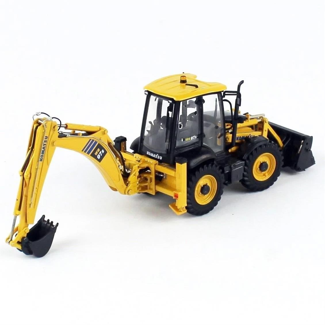 Universal Hobbies UH8139 1/50 Ölçek, Komatsu WB97S-8 4WD Backoe Loder, Sergilemeye Hazır Metal İş Makinası Modeli