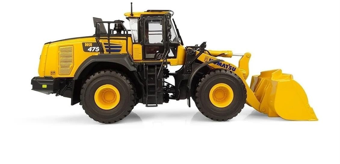 Universal Hobbies UH8146 1/50 Ölçek, Komatsu WA475-10 Tekerlekli Loder, Sergilemeye Hazır Metal İş Makinası Modeli