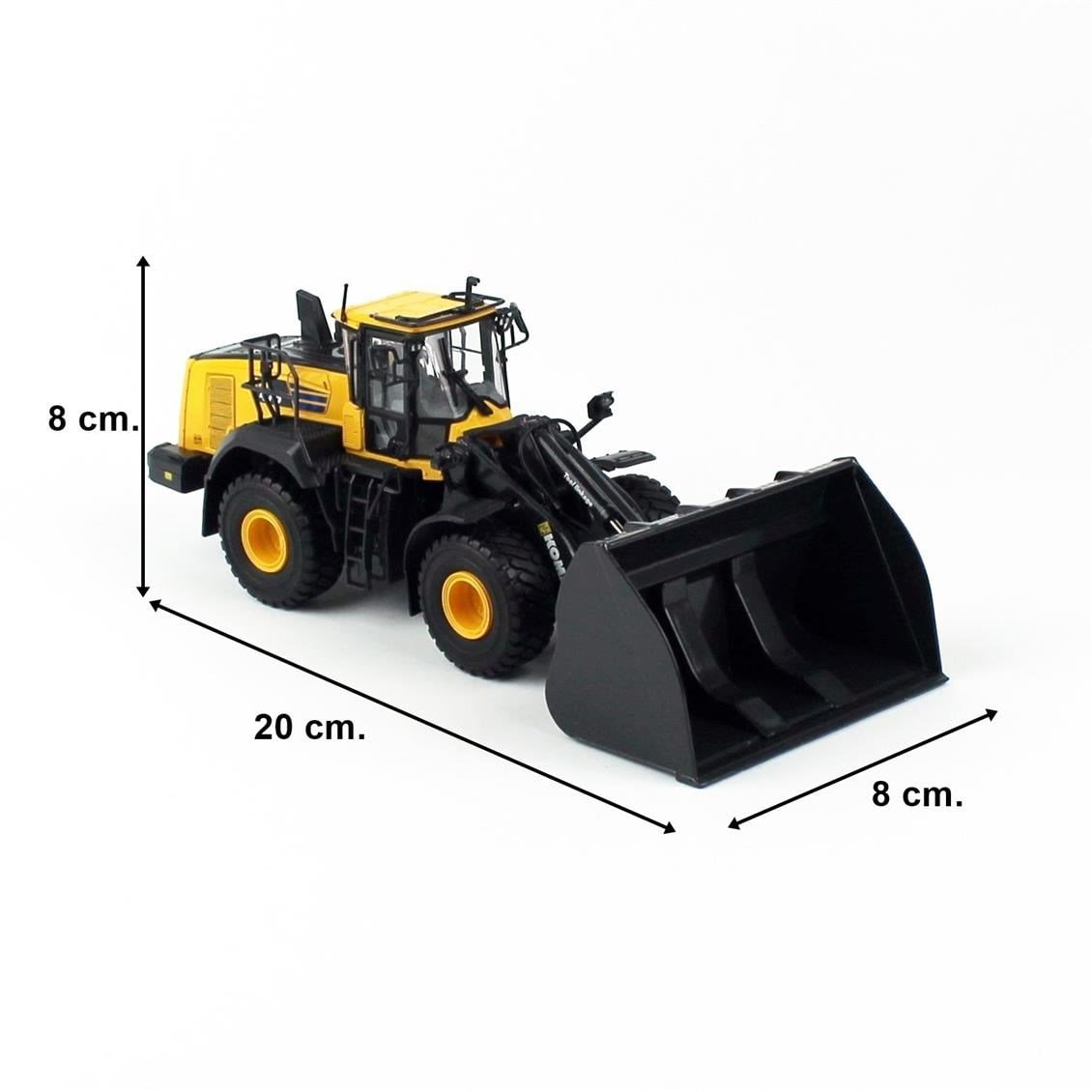 Universal Hobbies UH8171 1/50 Ölçek, Komatsu WA475-10 Loder, Sergilemeye Hazır Metal İş Makinası Modeli