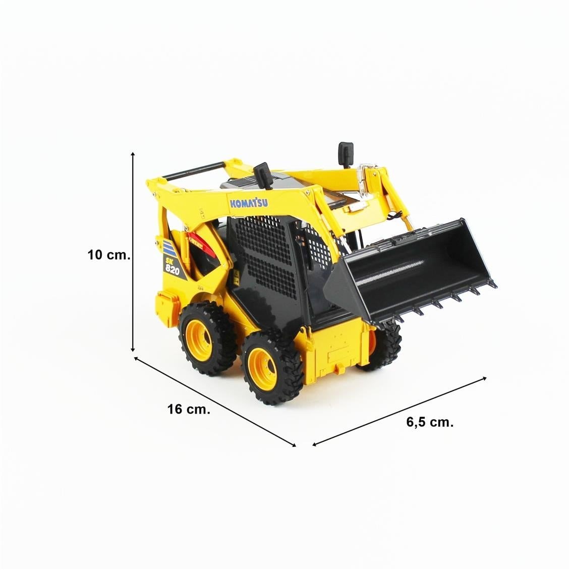 Universal Hobbies UH8177 1/50 Ölçek, Komatsu SK820 Mini Yükleyici, Sergilemeye Hazır Tarımsal Makine Modeli