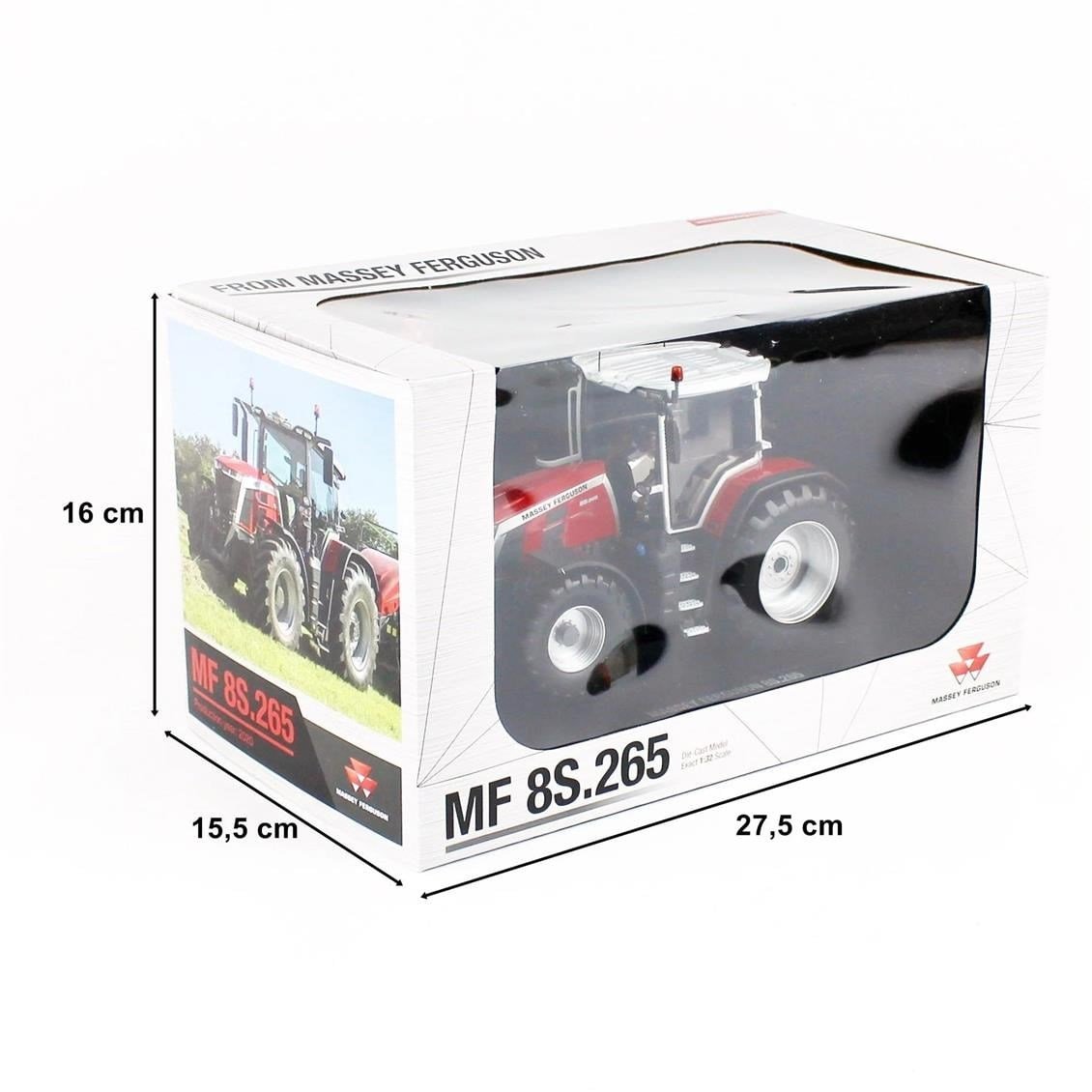 Universal Hobbies UH6262 1/32 Ölçek, Massey Ferguson 8S.265 Traktör, Sergilemeye Hazır Metal Tarımsal Makina Modeli