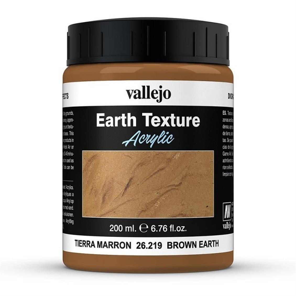 Vallejo 26219 200 ml. Brown Earth, Kahverengi Toprak Dokusu