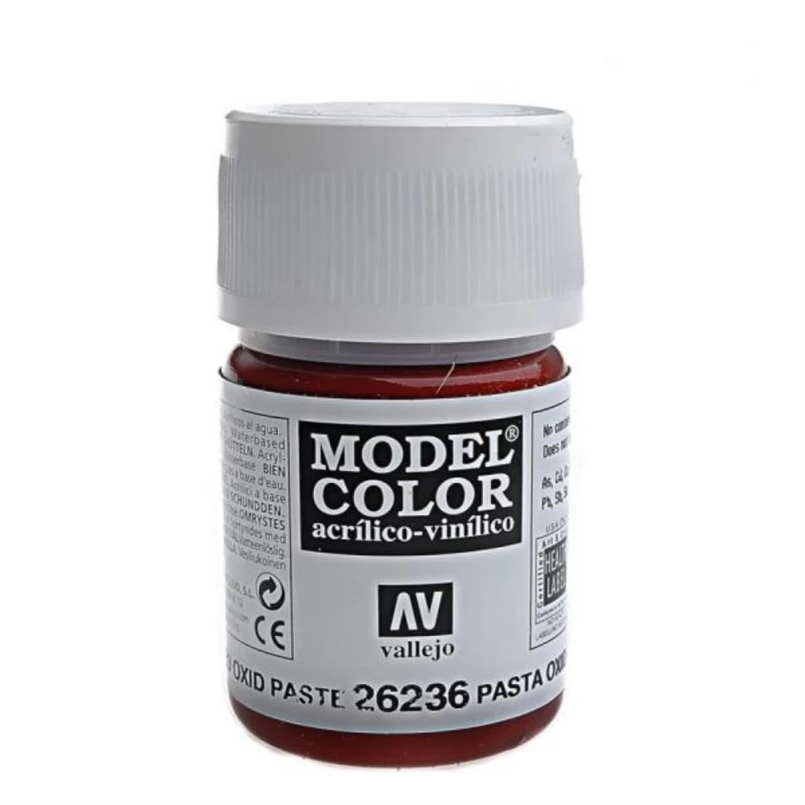 Vallejo 26236 30 ml. Kırmızı Oksit Pasta, Yüzey Dokusu