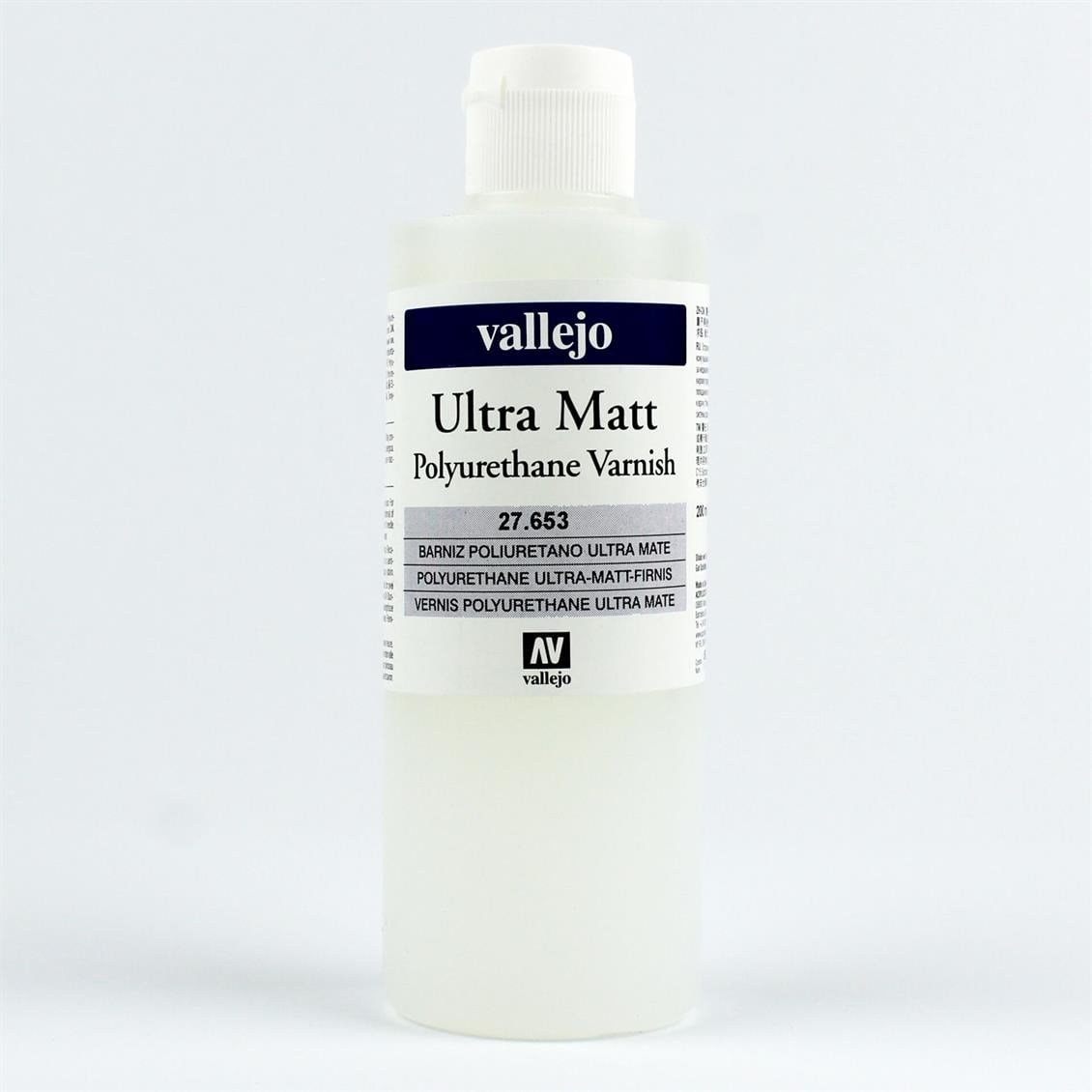 Vallejo 27653 200 ml. Poliüretan Ultra Mat Vernik