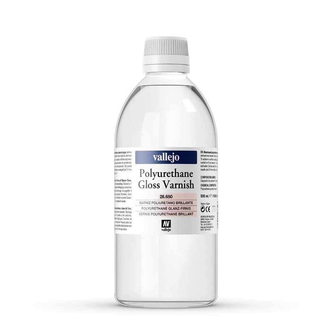 Vallejo 28650 500 ml. Poliürethan Parlak Vernik
