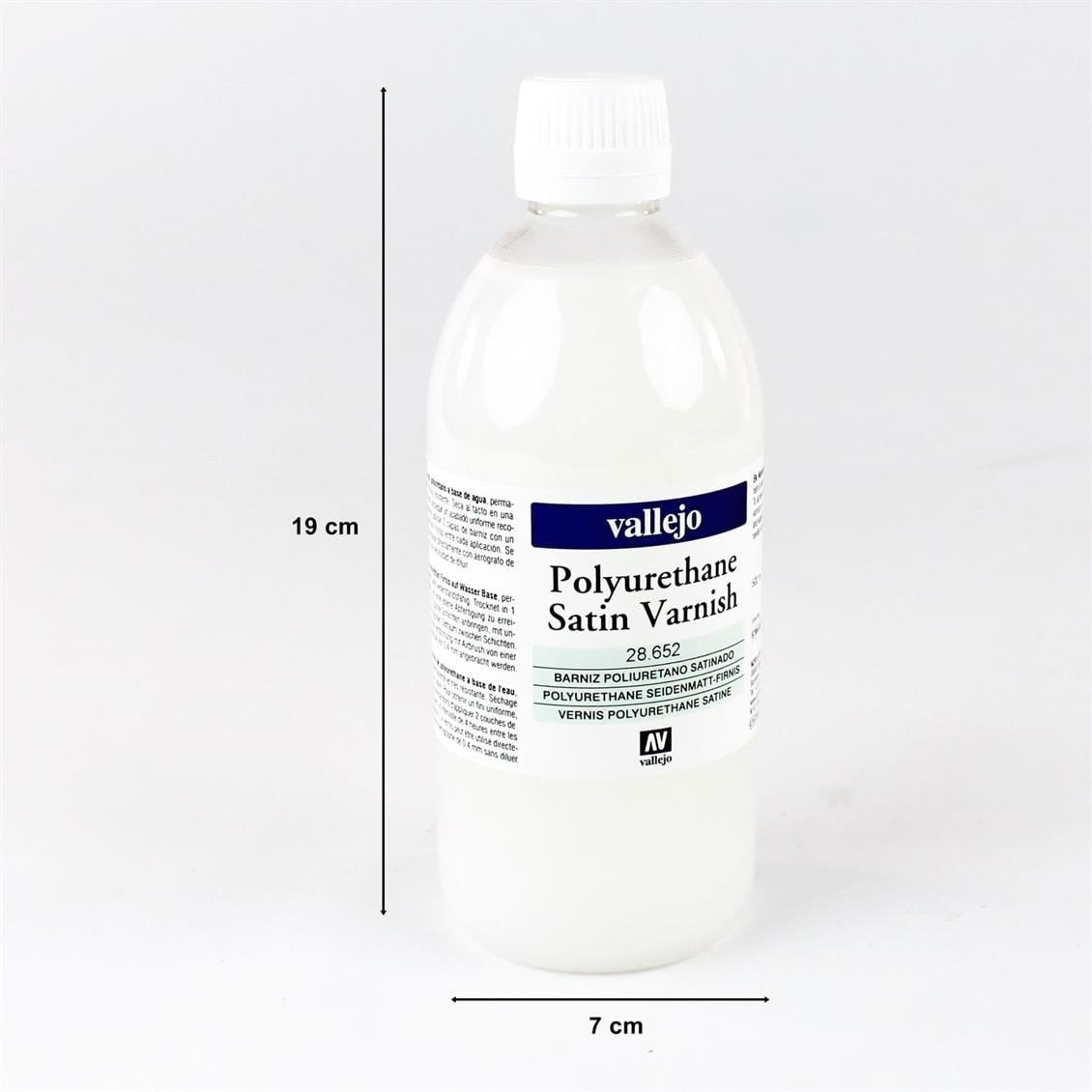 Vallejo 28652 500 ml. Poliürethan Yarı Mat Vernik