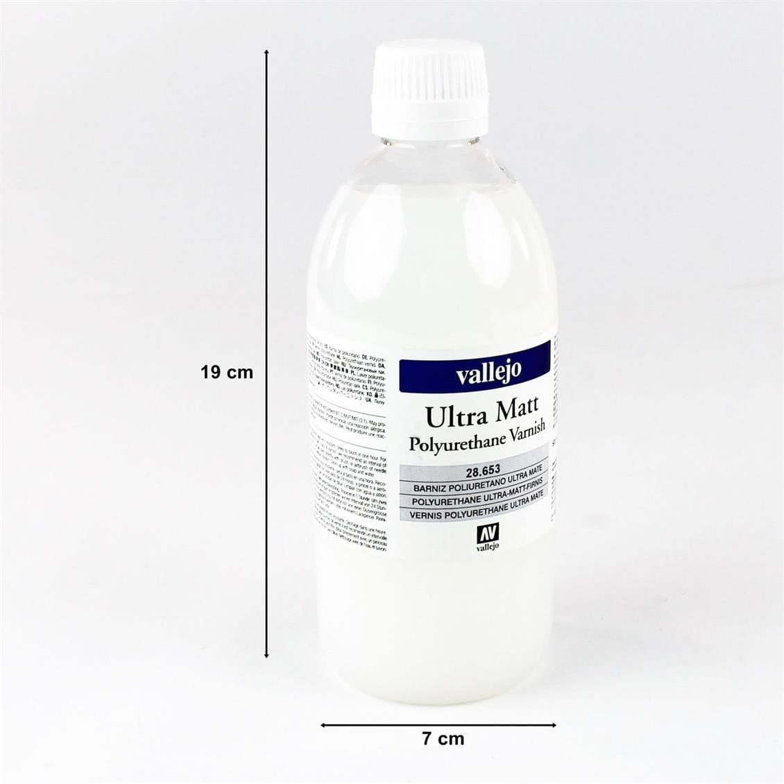 Vallejo 28653 500 ml. Poliürethan Ultra Mat Vernik