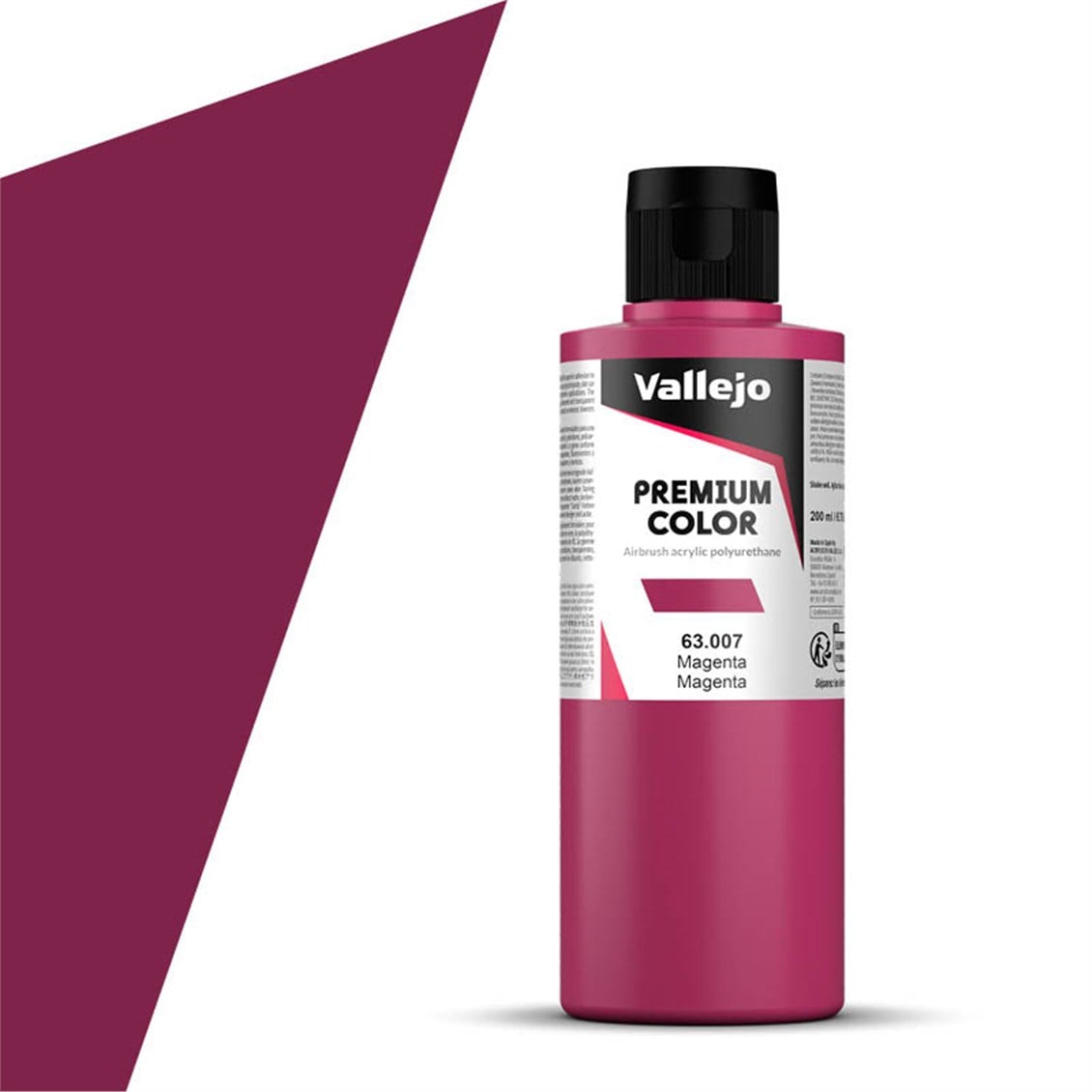 Vallejo 63007 200 ml. Magenta, Premium RC Color Serisi Model Boyası