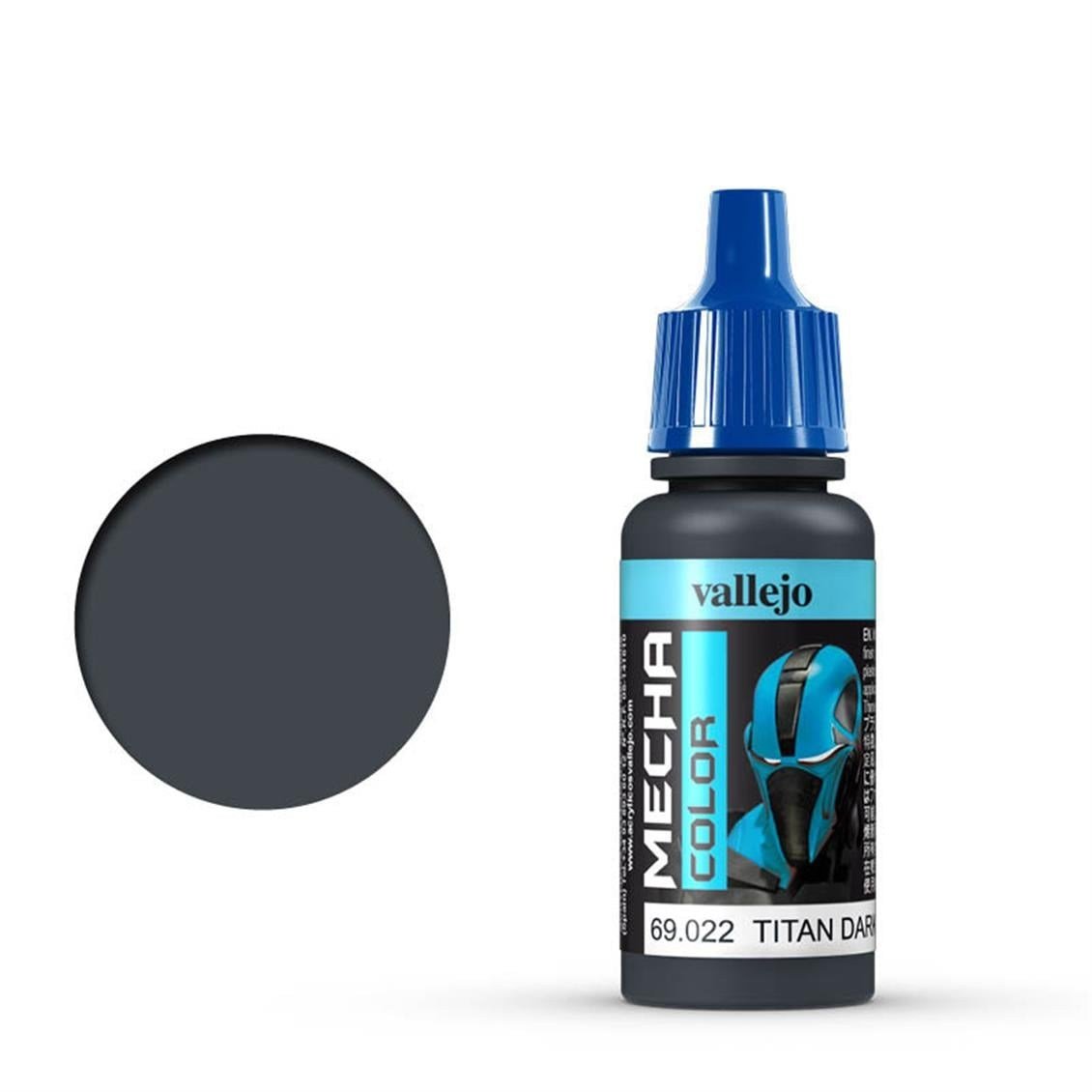 Vallejo 69022 18 ml. Titan Dark Blue, Mecha Color Serisi Model Boyası