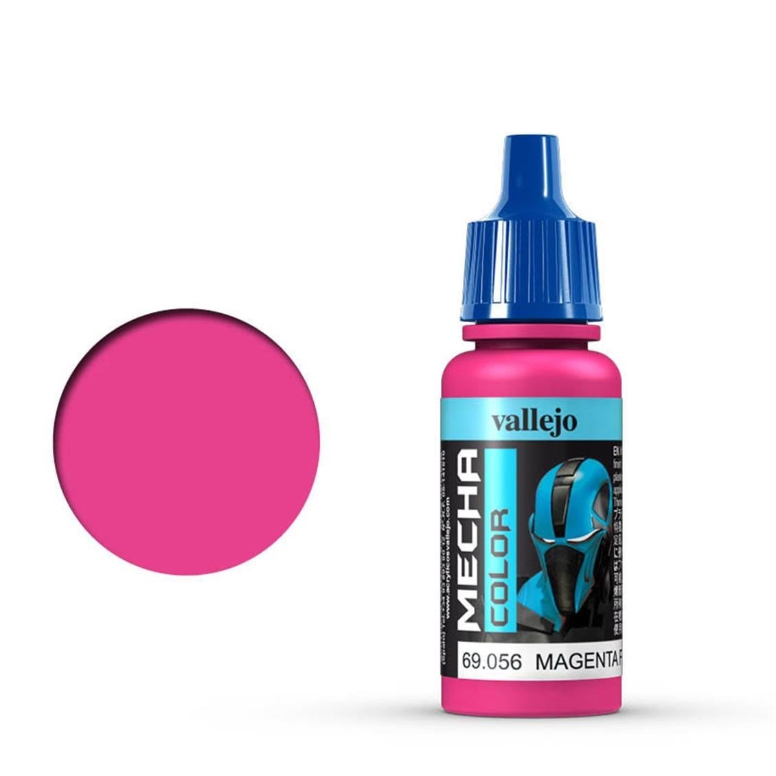Vallejo 69056 18 ml. Magenta Fluorescent, Mecha Color Serisi Model Boyası