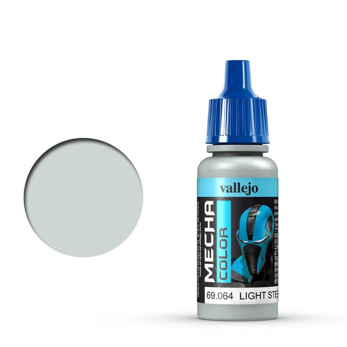 Vallejo 69064 18 ml. Light Steel, Mecha Color Serisi Model Boyası