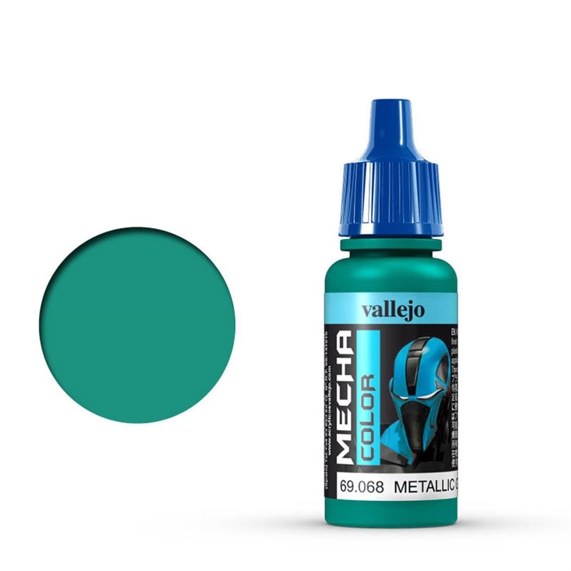 Vallejo 69068 18 ml. Metallic Green, Mecha Color Serisi Model Boyası