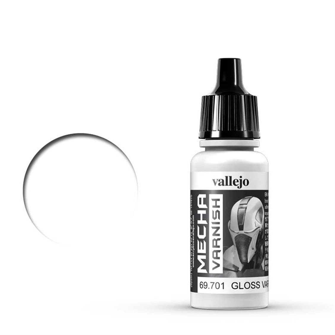 Vallejo 69701 18 ml. Mecha Gloss Varnish, Mecha Color Serisi Model Boyası