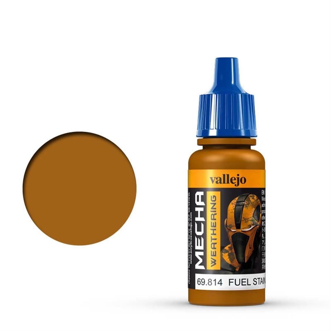 Vallejo 69814 18 ml. Fuel Stains (Gloss), Mecha Color Serisi Model Boyası