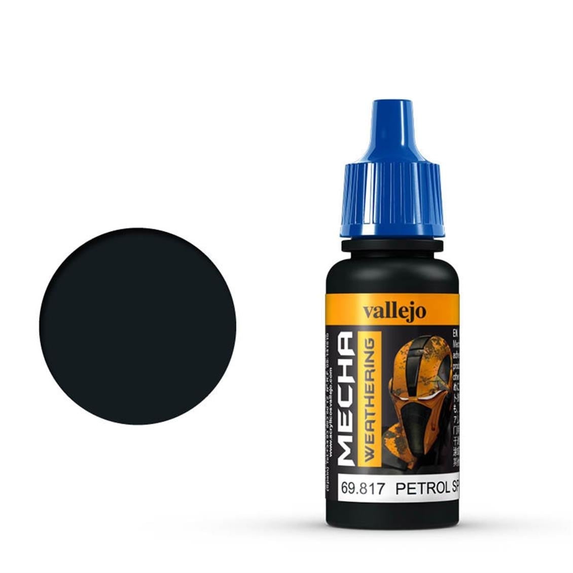 Vallejo 69817 18 ml. Petrol Spills (Gloss), Mecha Color Serisi Model Boyası