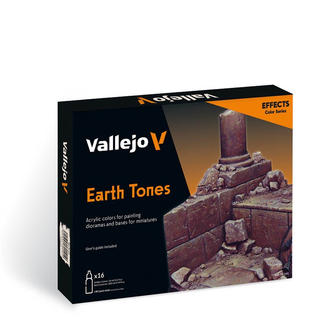 Vallejo 70141 16x18 ml. Earth Tones, Model Color Serisi Model Boyası Seti