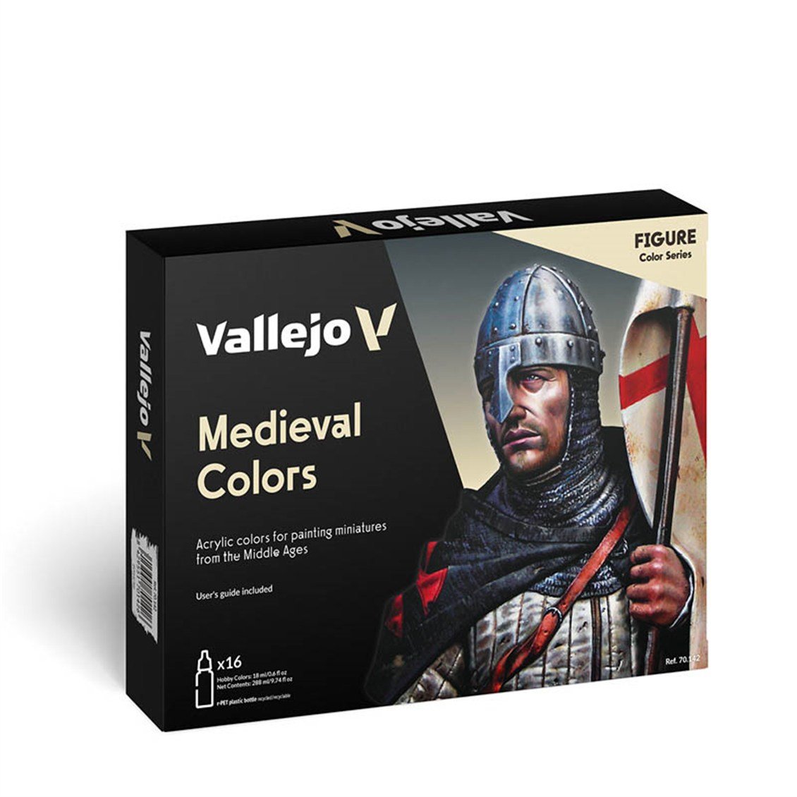Vallejo 70142 8x18 ml. Medieval Colors, Model Color Serisi Model Boyası Seti