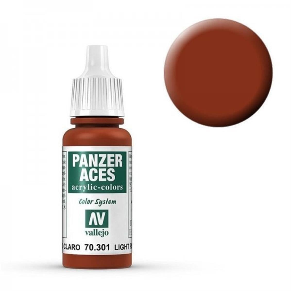 Vallejo 70301 18 ml. Light Rust, Panzer Aces Serisi Model Boyası