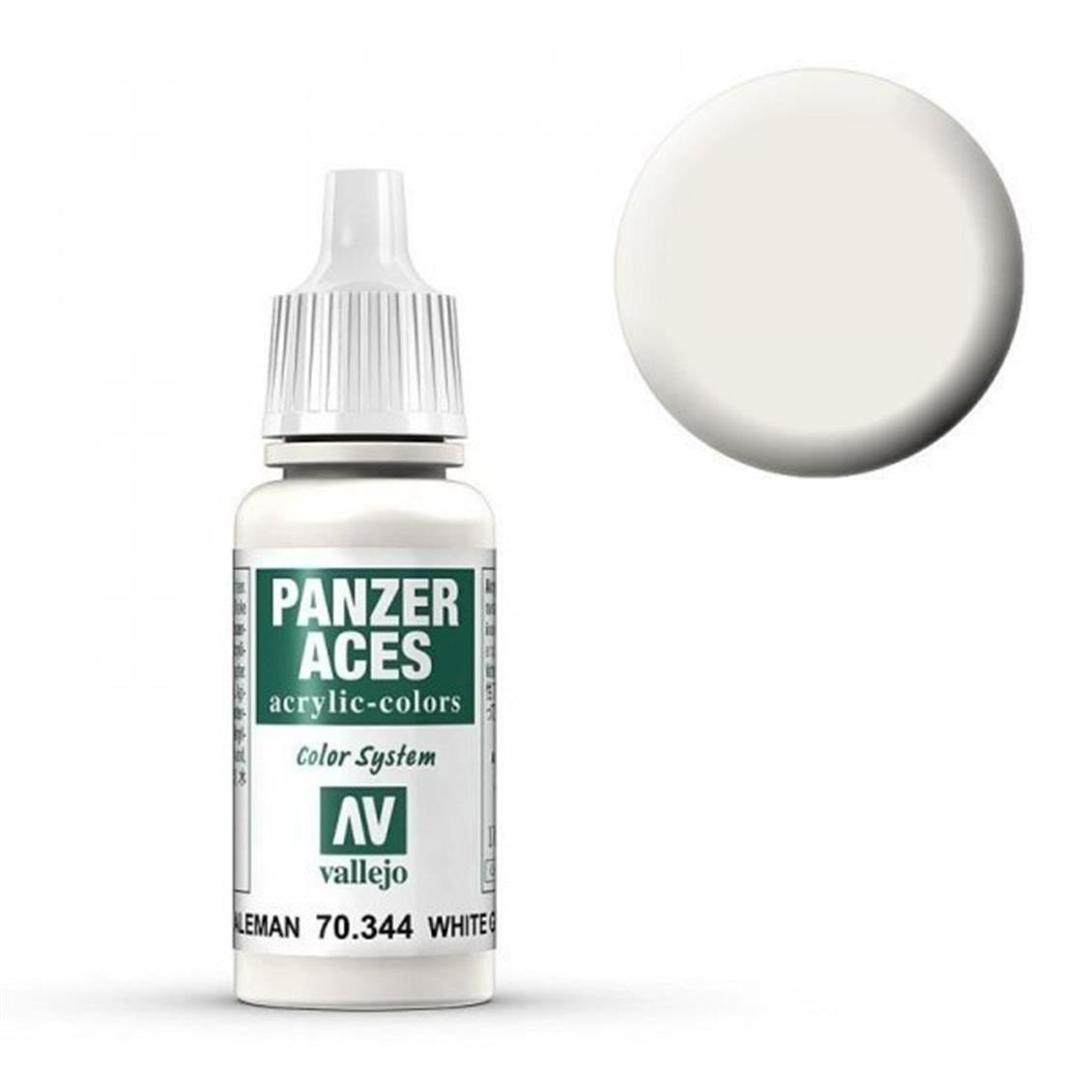 Vallejo 70344 18 ml. German Tanker (White), Panzer Aces Serisi Model Boyası
