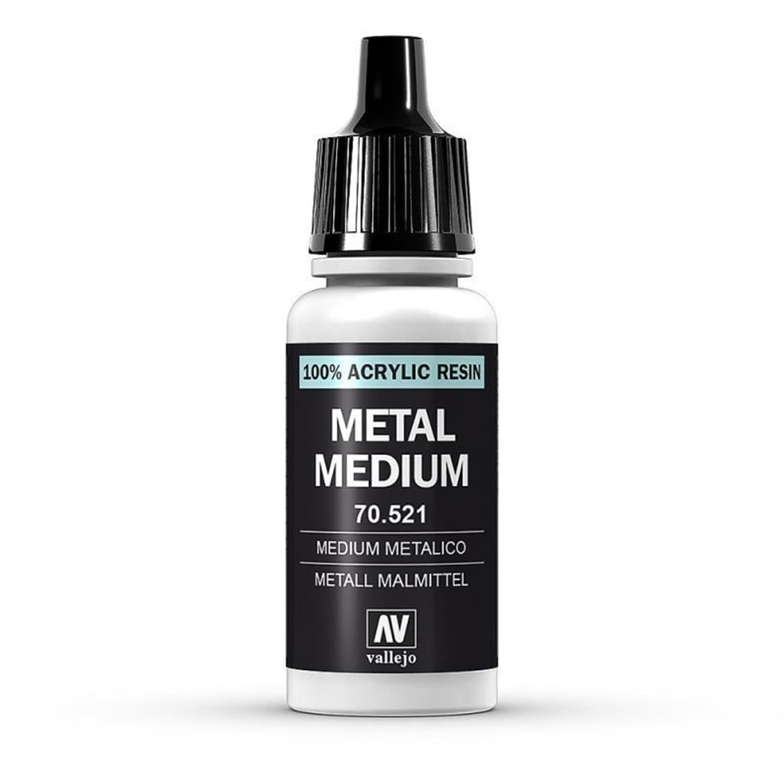 Vallejo 70521 18 ml. Metal Medium (Metalik Renge Dönüştürücü)