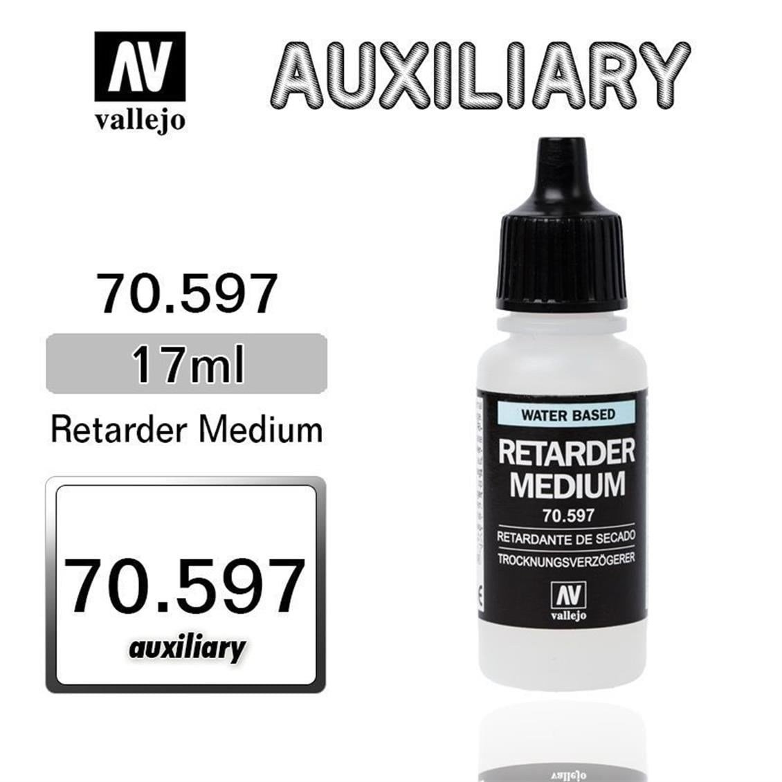 Vallejo 70597 18 ml. Retarder (Kuruma Geciktirici), Model Boyası