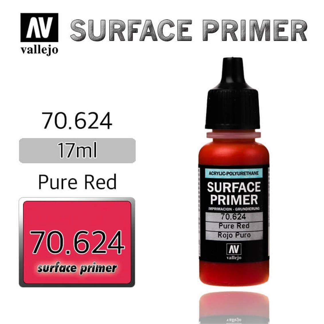 Vallejo 70624 18 ml. Pure Red-Ga, Astar Model Boyası