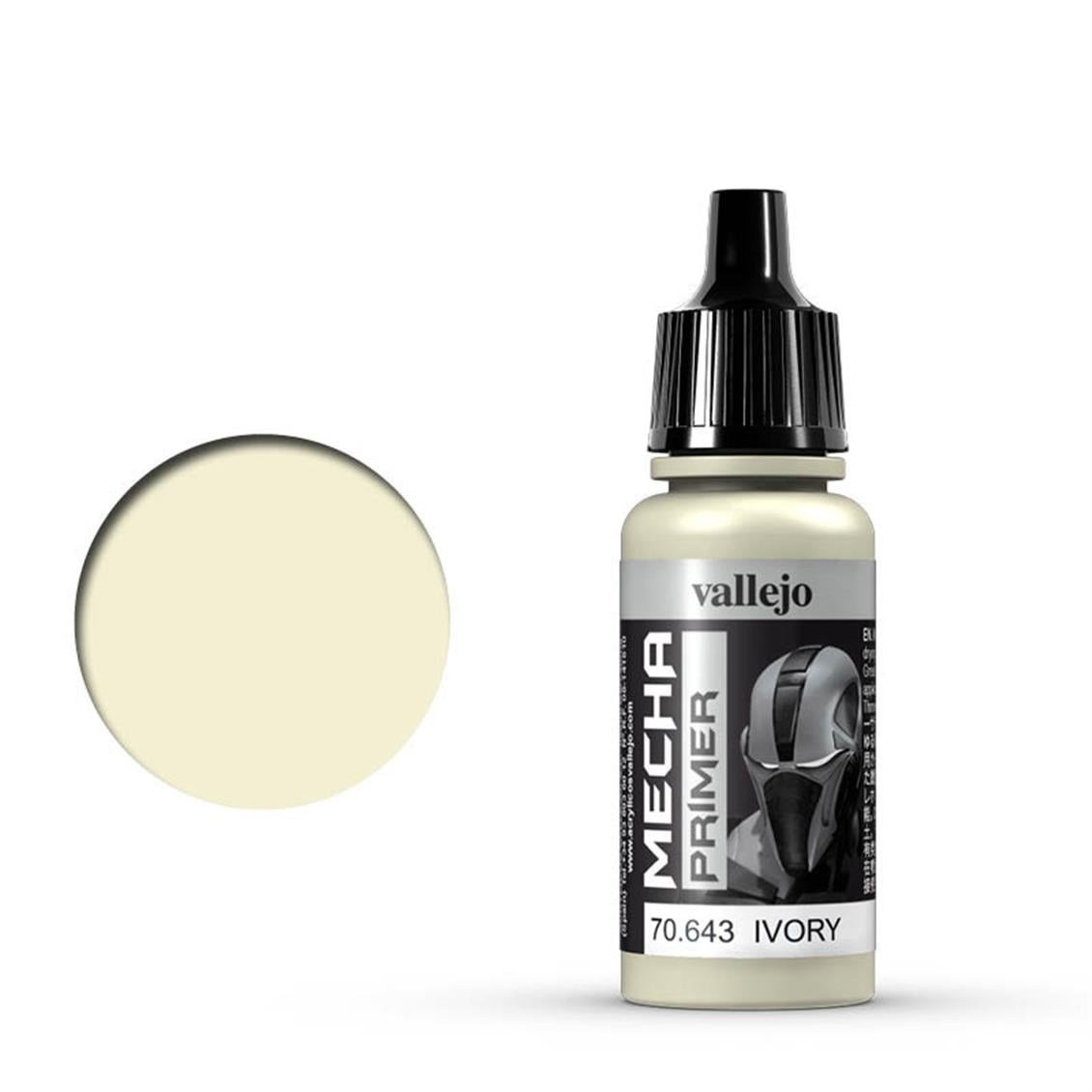 Vallejo 70643 18 ml. Ivory Primer, Mecha Color Astar Model Boyası