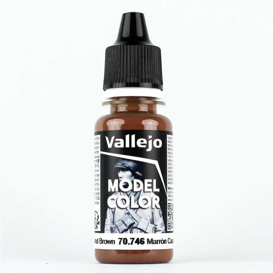 Vallejo 70746 18 ml. (016) Chestnut Brown, Model Color Serisi Model Boyası