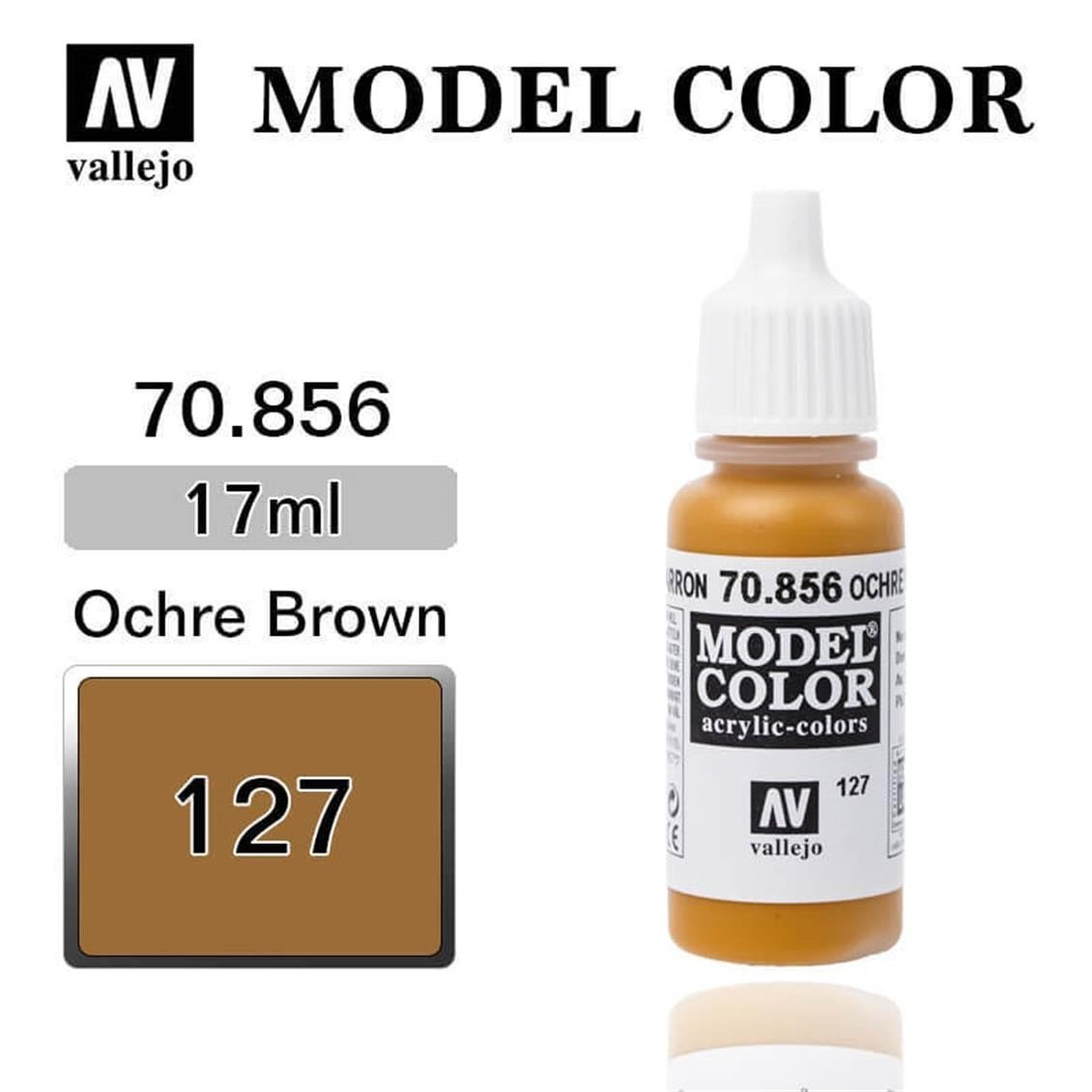 Vallejo 70856 18 ml. (127) Ochre Brown-Matt, Model Color Serisi Model Boyası