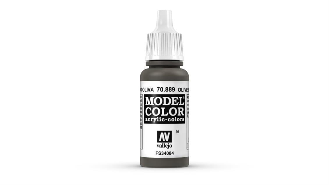 Vallejo 70889 18 ml. (91) Olive Brown-Matt, Model Color Serisi Model Boyası