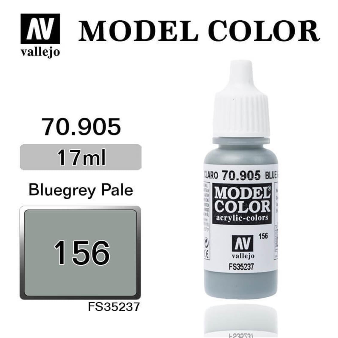 Vallejo 70905 18 ml. (156) Blue Grey Pale-Matt, Model Color Serisi Model Boyası