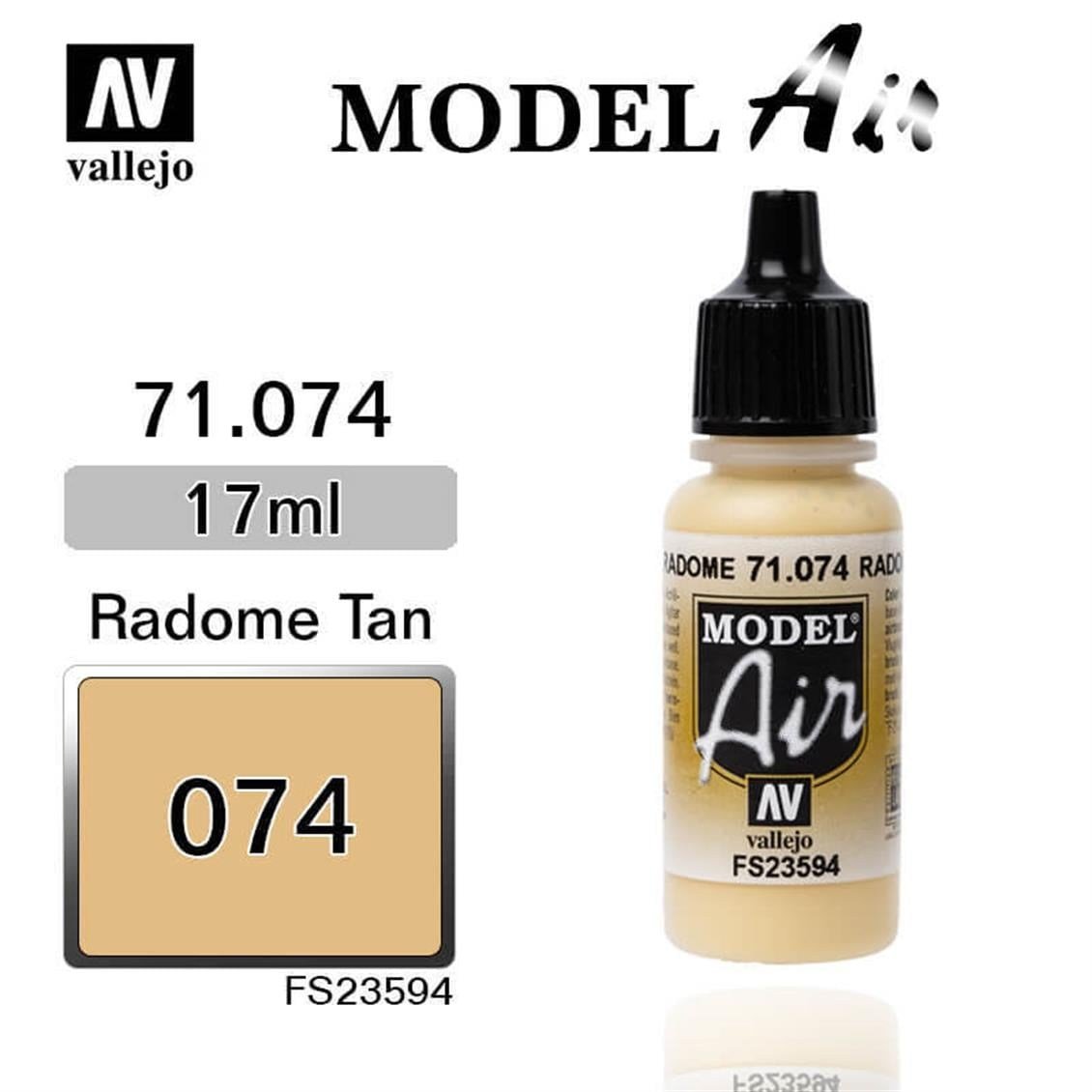 Vallejo 71074 18 ml. Beige, Model Air Serisi Model Boyası