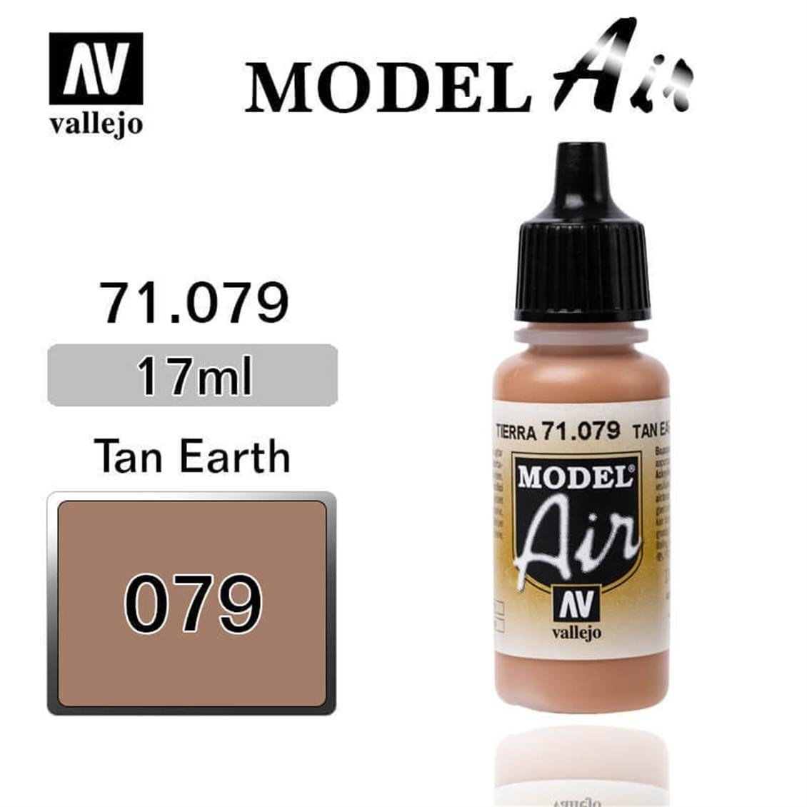 Vallejo 71079 18 ml. Tan Earth, Model Air Serisi Model Boyası