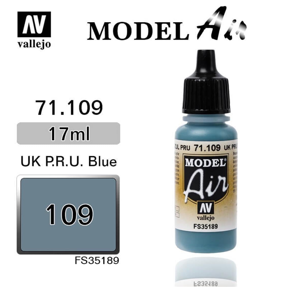 Vallejo 71109 18 ml. Faded P.R.U Blue, Model Air Serisi Model Boyası
