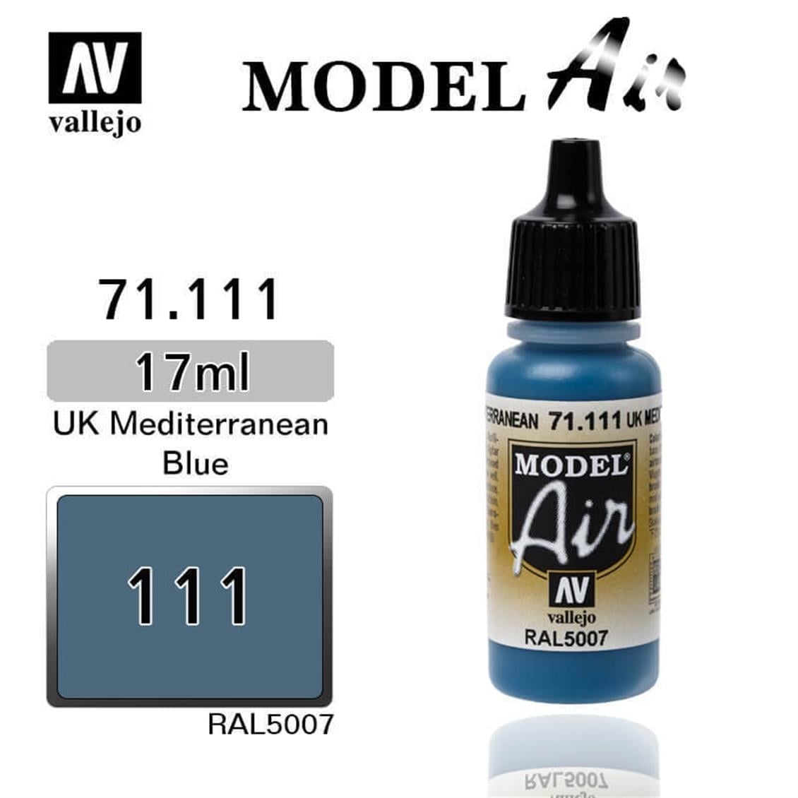 Vallejo 71111 18 ml. USAF Light Blue, Model Air Serisi Model Boyası